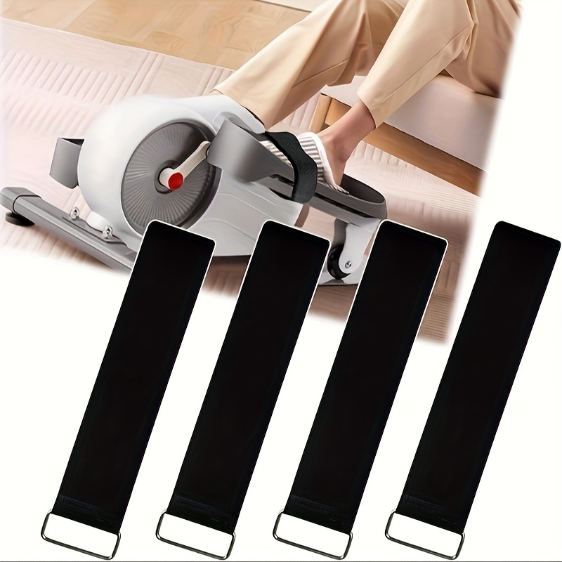 

4 Pcs Ellipse Leg Exerciser Machine Pedal Straps, Suitable For Under Desk Elliptical Foot & Leg Pedal Exercixer For Seniors Fitness Home Sports Accessories