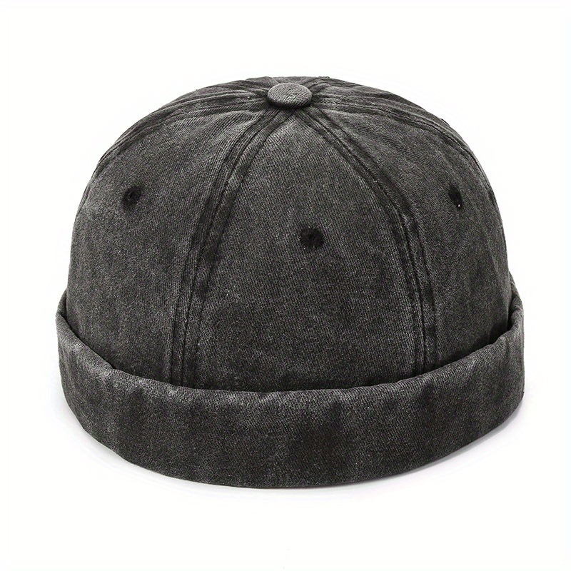 Initlove For Men, A Vintage Brimless Sailor Beanie Cap