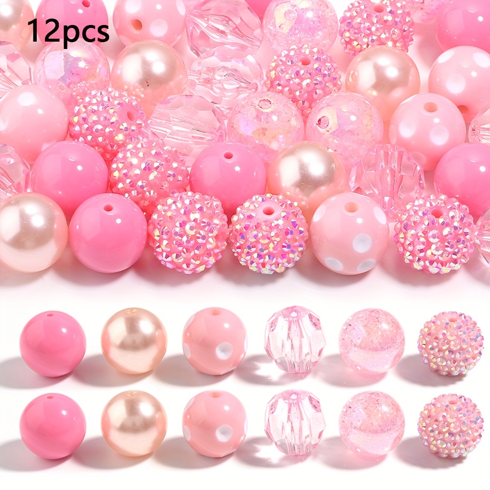 12pcs 20mm Assorted Styles Of Mixed Pen Beads, Your Unique Jewelry Bracelet Pendants, Decorative Beads For Pen Making
