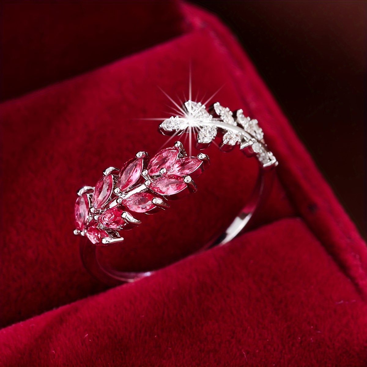 Women's Elegant Wheat Ear Design Ring, Pastoral Style