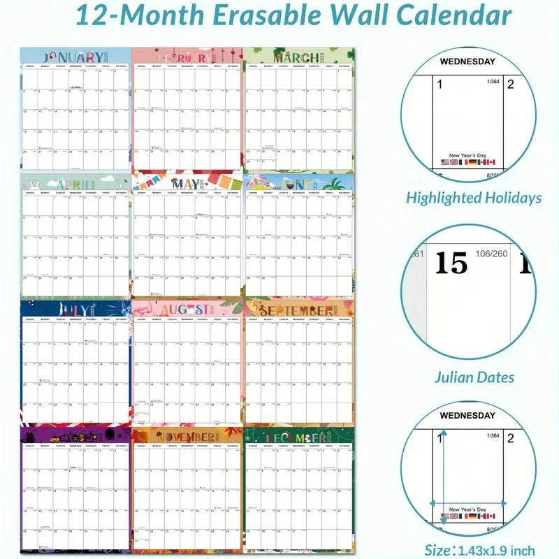 2025 large calendar wall yearly wall calendar 12 month - Temu 2025-large-calendar-wall-yearly-wall-calendar-12-month-temu