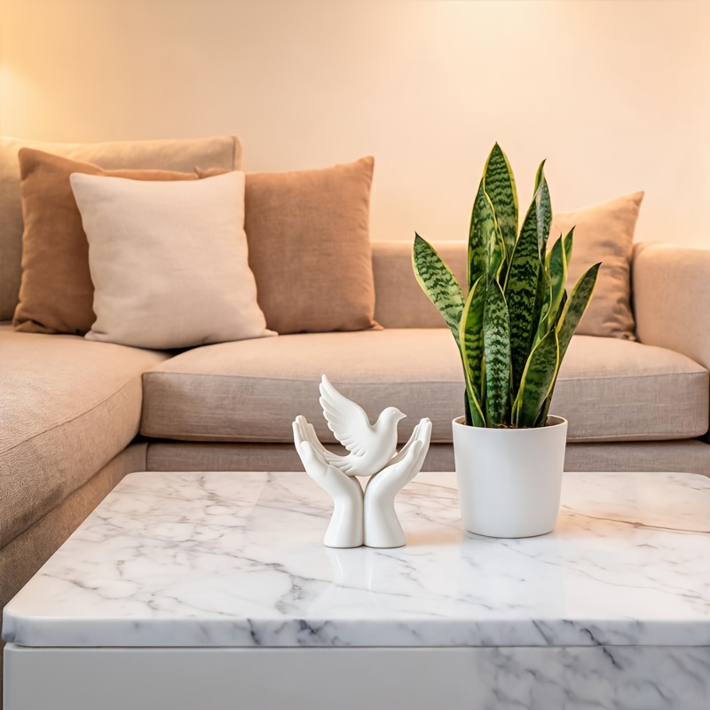 TEMU Ornement de la Paix avec Mains, Décoration de bureau nordique minimaliste, Aménagement créatif et doux , Décor de bureau pour bureau et salle