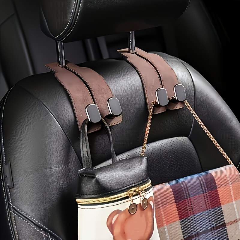 1pc car hook car backrest metal rear seat small hook car interior telephone bracket hook with multifunctional bracket strong load bearing capacity adjustable accessory storage space details 2