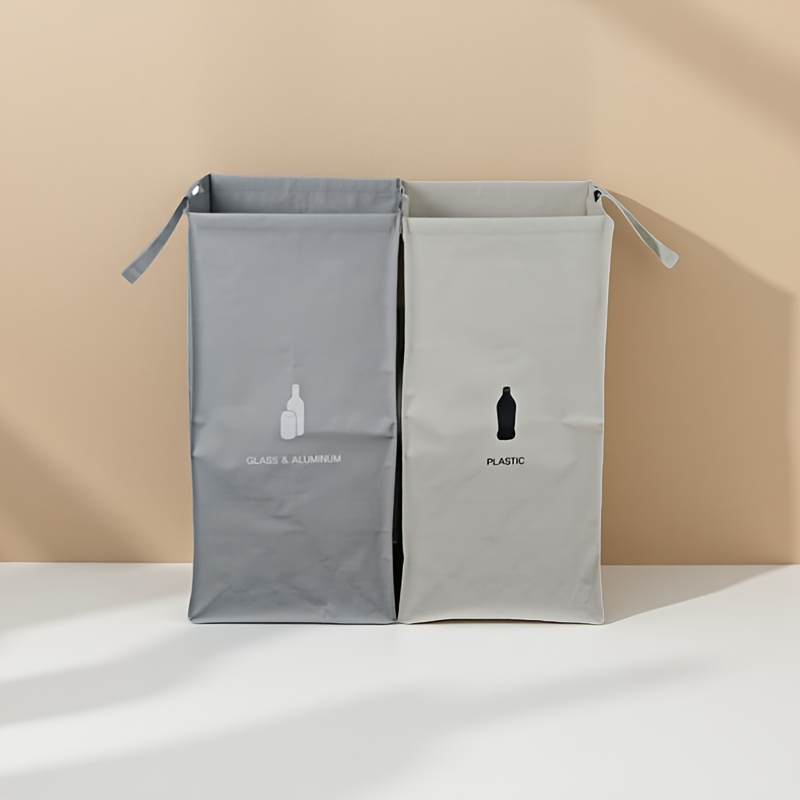 2pcs, Large-capacity Indoor Sorting Bags That , Garbage Sorting Bags, Foldable Storage, Dirty Clothes Sorting, Suitable For Kitchen, Bedroom, Bathroom, Living Room And Dormitory