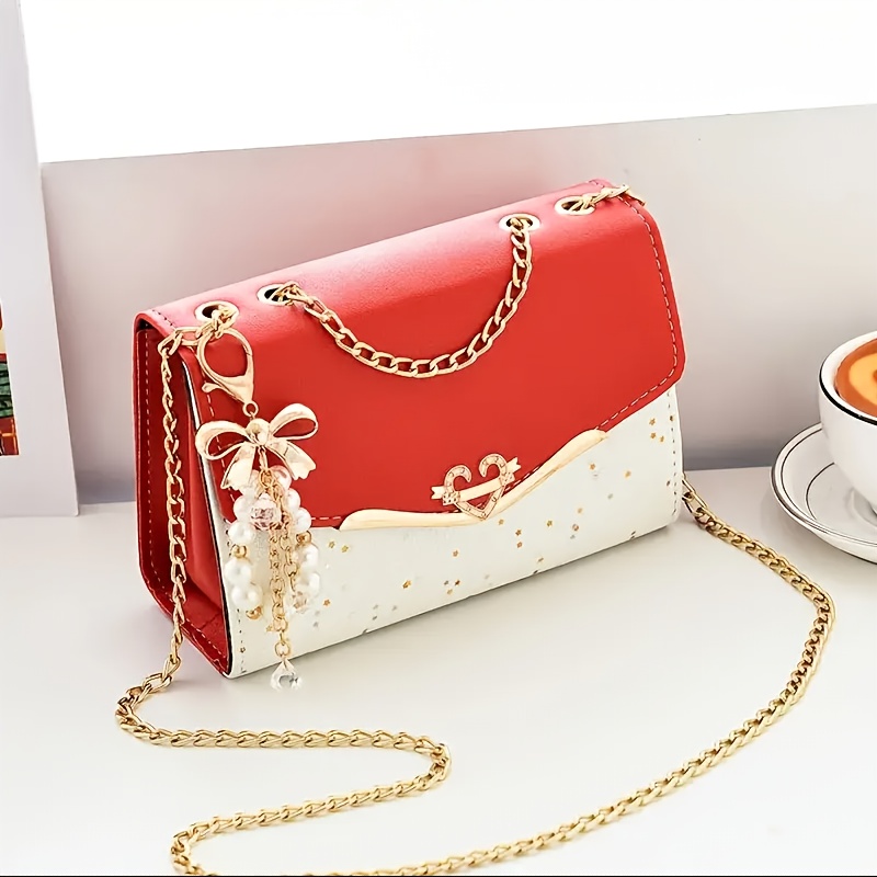 Bolsa transversal para senhora com fecho  3