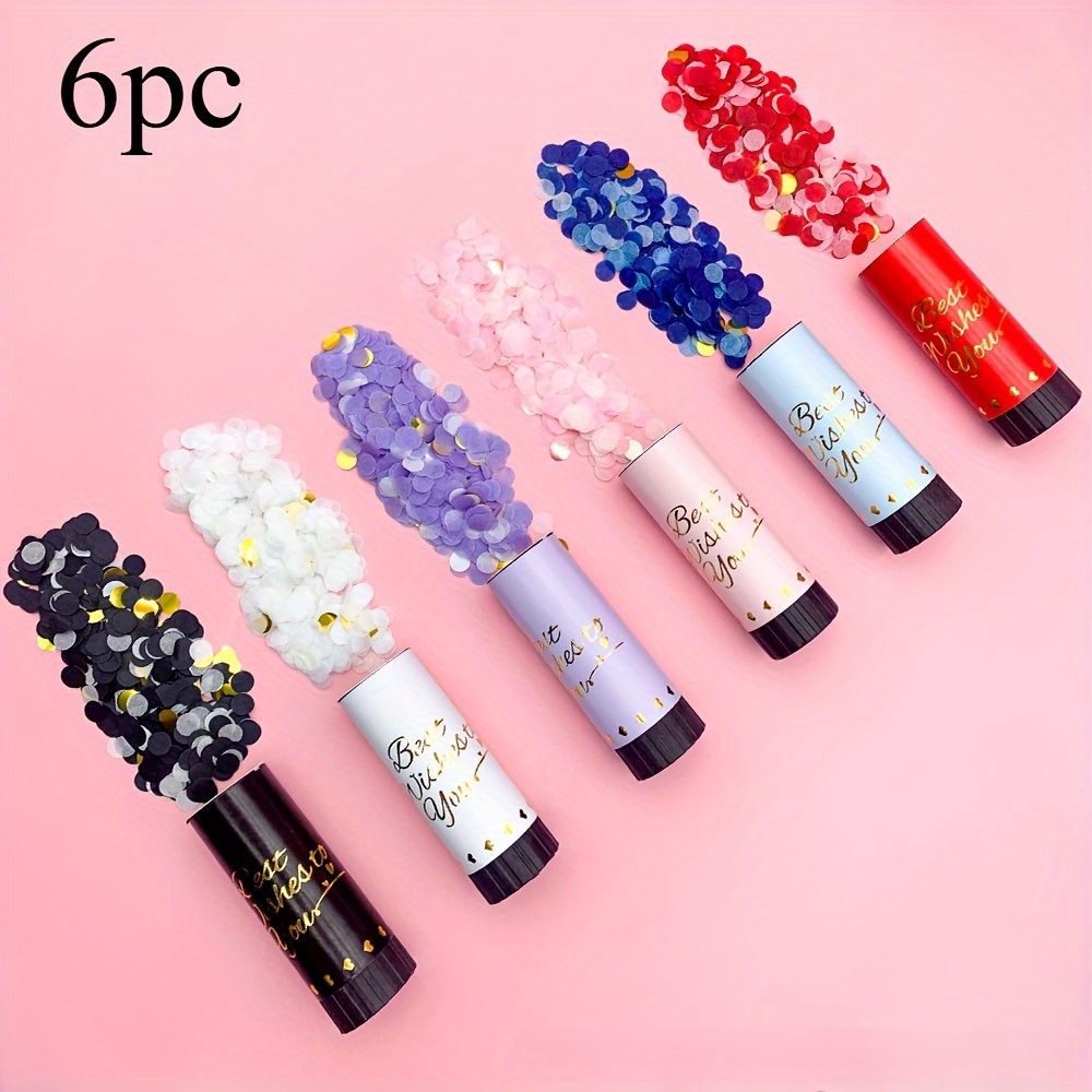 

6pcs Mini à pour Noël, Halloween & - Tubes de Pulvérisation de Fleurs à Main pour Fêtes, Anniversaires & Demandes en Mariage