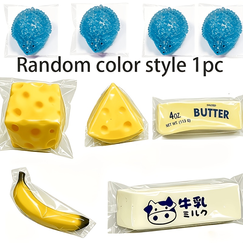 1 Pc Popular Butter Fidget Toy - Fidget Toy Pack - And Fun Pushing Toy - Hand Sensory Toy - Relaxation And Leisure Goodie - Butter-scented Toy - Birthday And Gift - Random Color And Style