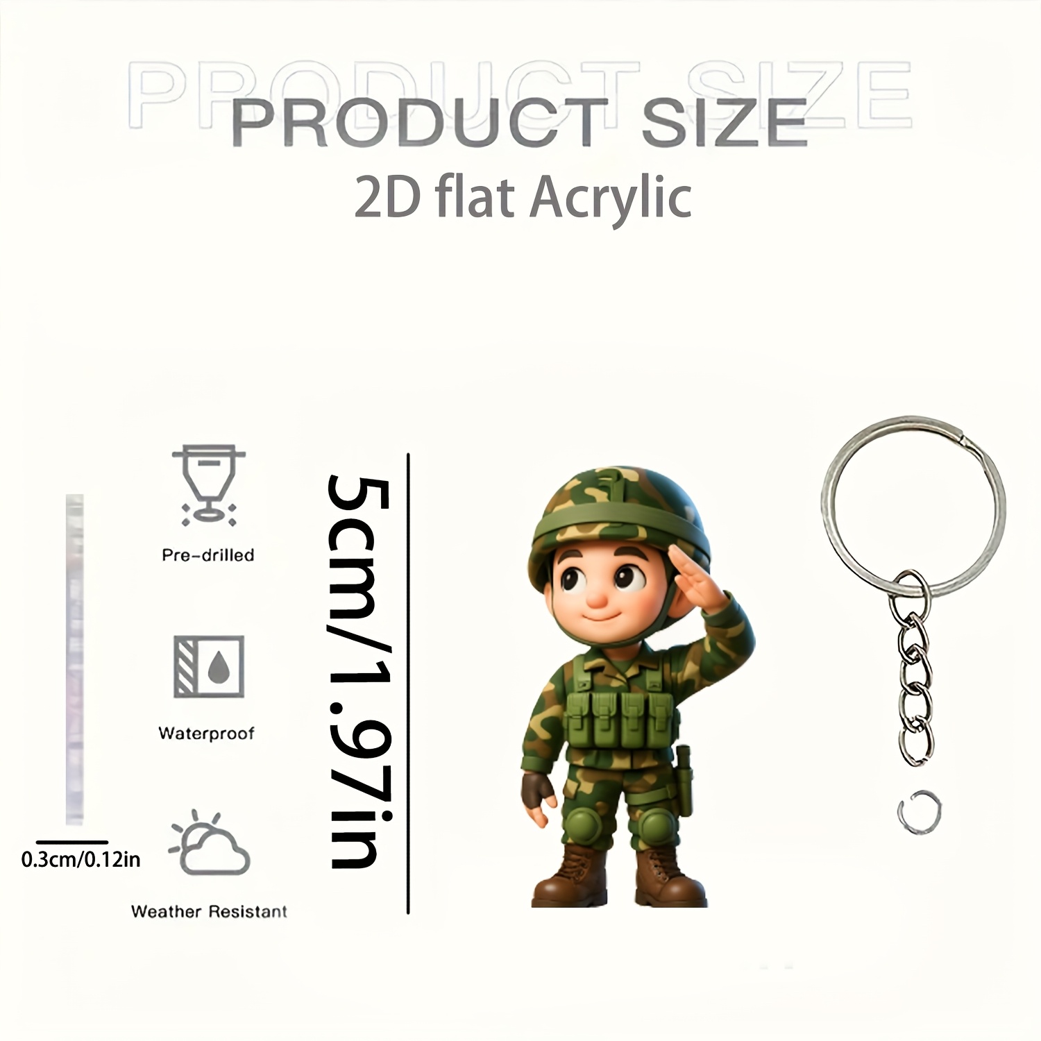 2d Flat Acrylic Halloween Christmas New Acrylic Ornaments, Car Rearview Mirror Ornaments, Creative Car Interior Additions, Backpacks, Keychains, Home Decorations, Kitchen Multi-functional Decorations