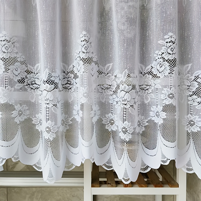 E-shop Eleganter Pfingstrosen-Blumen-Vorhang - Lichtfilternd, Stangen--Design für Wohnzimmer & Schlafzimmer Dekor, Klassischer Stil,