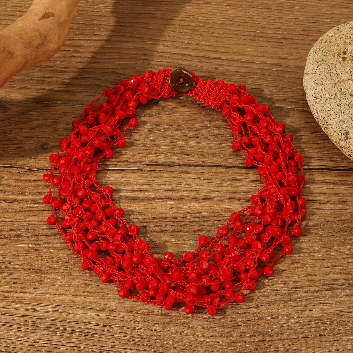 Collar * de Múltiples Capas Estilo Boho-Chic con Detalles - Joyería * para Mujeres en Vacaciones