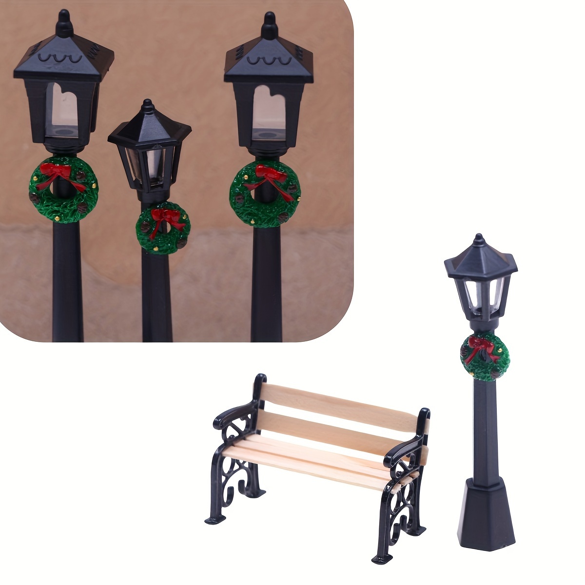 

1/2pcs Statue Set Christmas - Diy Decoration, , No , No - Christmas Decoration, Display And