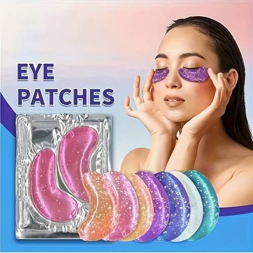 random pack 5 pair gel eye pads with ice compress summer cooling eye protection device suitable for men and women