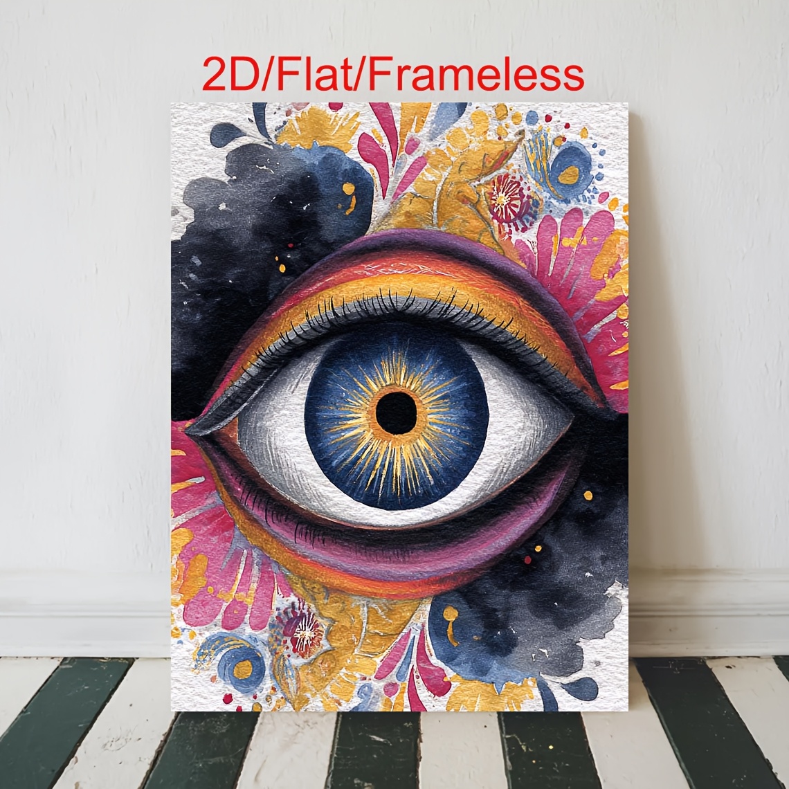 2d flat 2d flat frameless colorful abstract       modern   canvas decor fun   painting wall decoration home bedroom   room bathroom