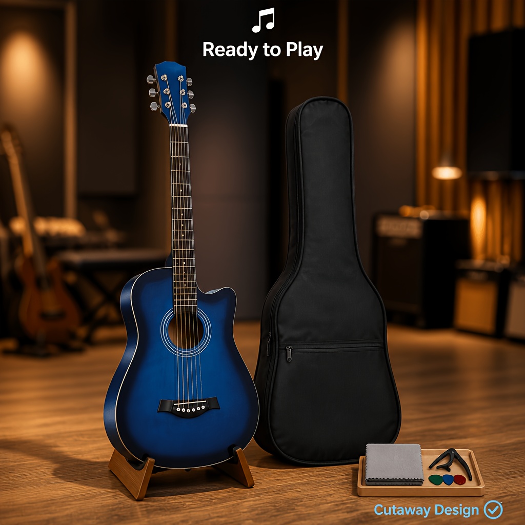 38 Inch Beginner Acoustic Guitar with Free Tutorial, Easy to Learn... product image 7