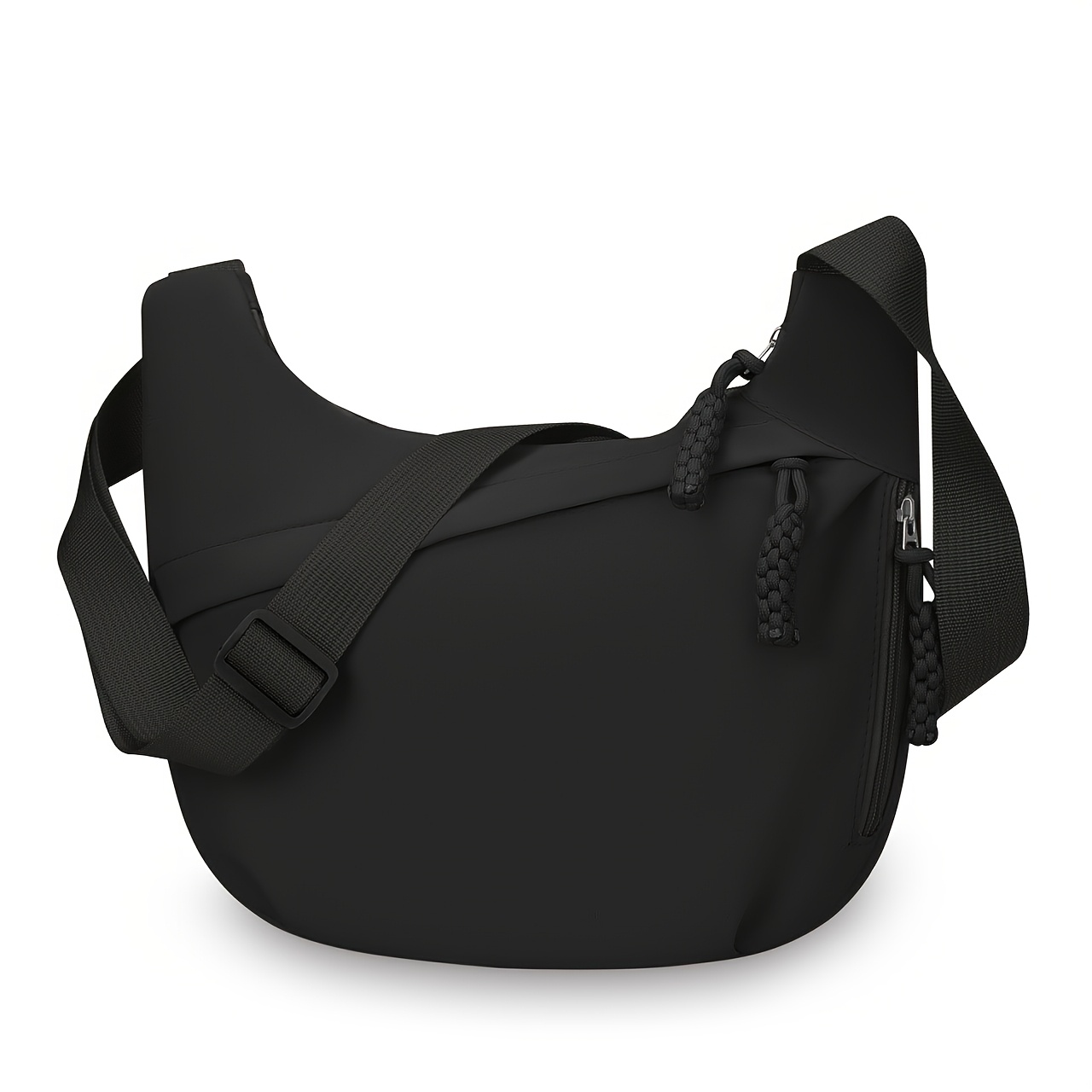 TEMU New Simple Commuter Crossbody Bag For Women, Large Capacity, Simple Solid Color Shoulder Bag, Student Class Casual Dumpling Bag