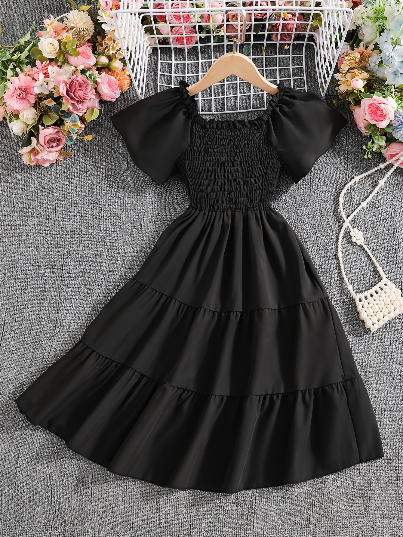 flowy black dress short Ella Lilac Off Shoulder Maxi Formal Dress main image 0