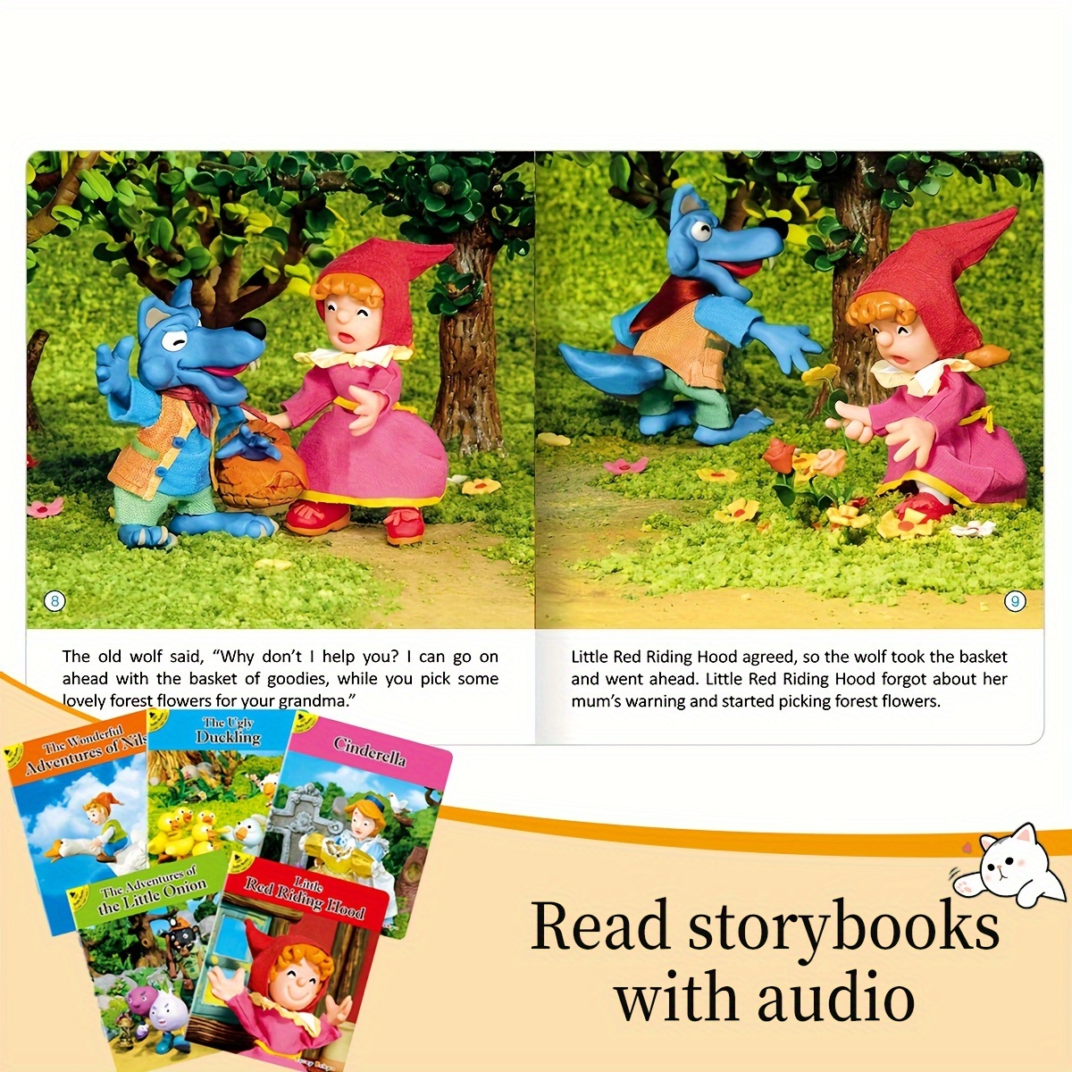 A Box Containing Five Bedtime Storybooks in English, a Gift Set of Early Learning Stories That Children Love.
