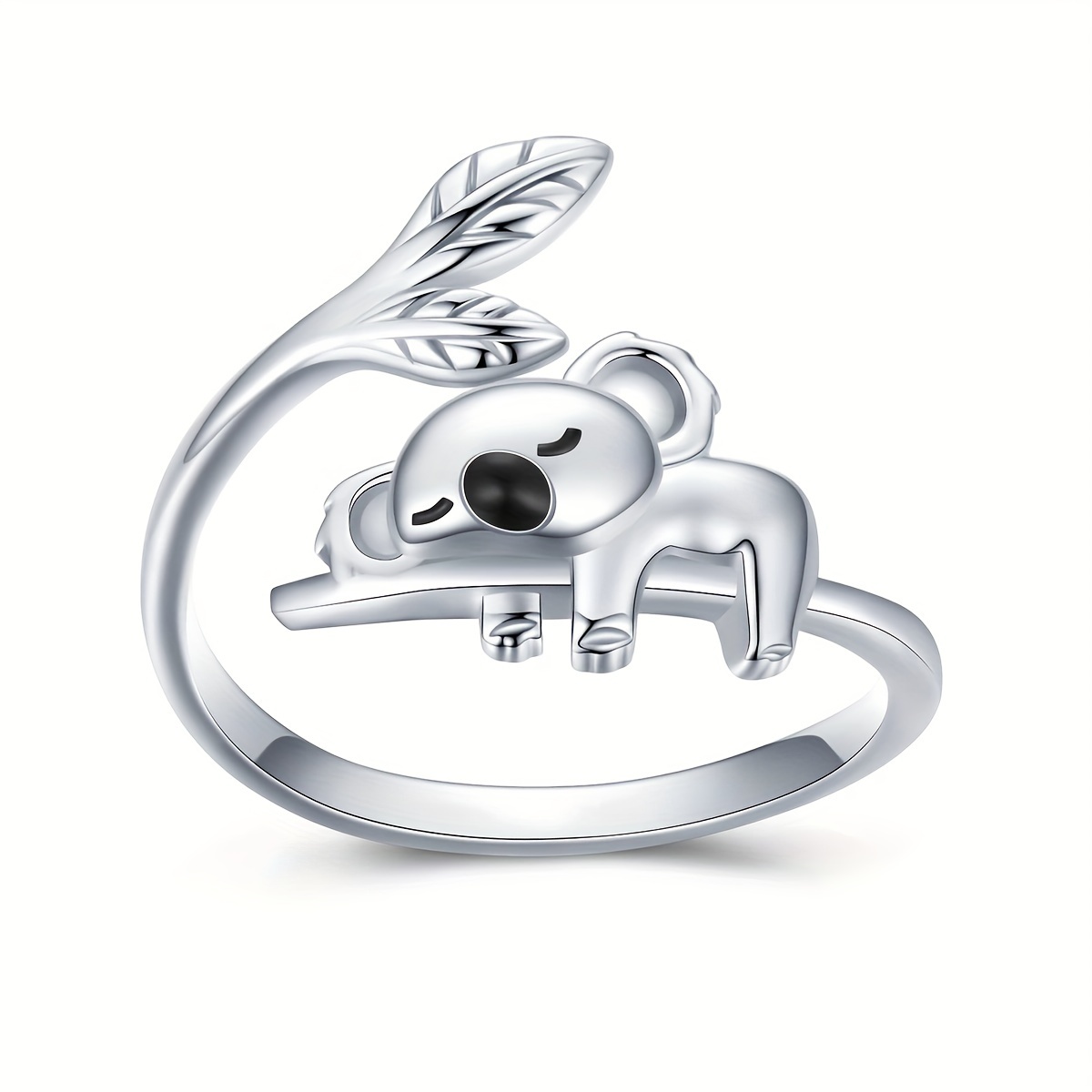 Fashionable Koala Leaf Ring, Unique Design