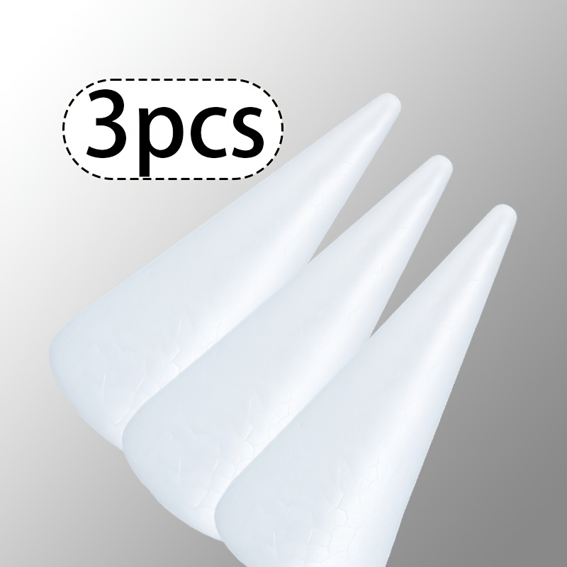 E-shop 20 cm weiße Schaumstoffkugeln 3er-Pack, geeignet für Kunst- und Bastelbedarf, Schulprojekte, Hochzeiten, Weihnachten, Heimdekoration und