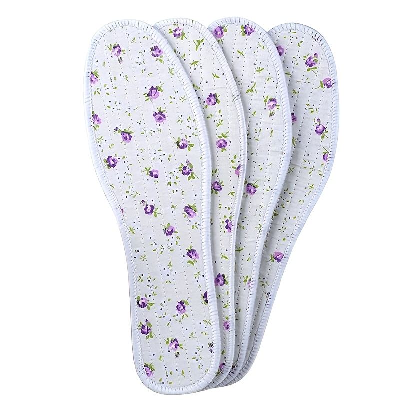 4 Pairs Breathable Insoles For Men Women, Soft Sweat-absorbent Shoe Pads For