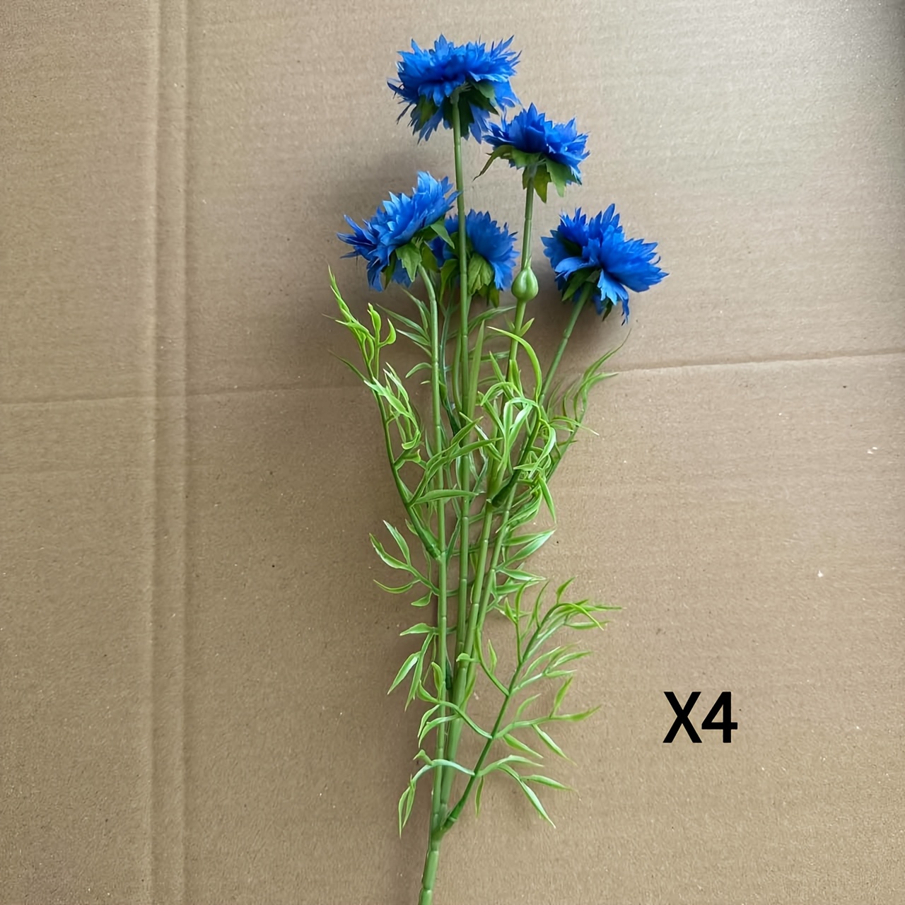 Image of 4pcs-20 Artificial , Heads Per Branch, Suitable For Valentine's Day, Decoration, Table Decoration Flowers, For Outdoor Decoration, Parties And Festive Events, Outdoor Artificial Flowers