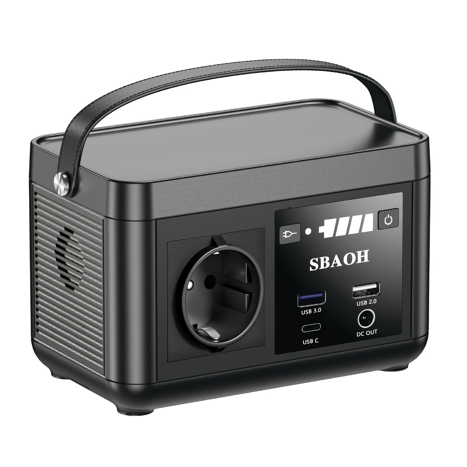 Portable Power Station 88wh, Sbaoh Solar Power Station Suitable For Camping, Road Trips, Emergency Power Supply Black Solar Power Station Lithium Battery Power Supply 220v Ac Usb-c