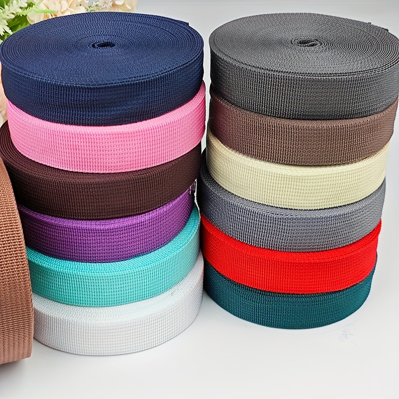 

1pc Polyester Webbing Tape, " Wide, American Pattern - Ideal For Backpacks, Luggage Straps & Clothing Accessories