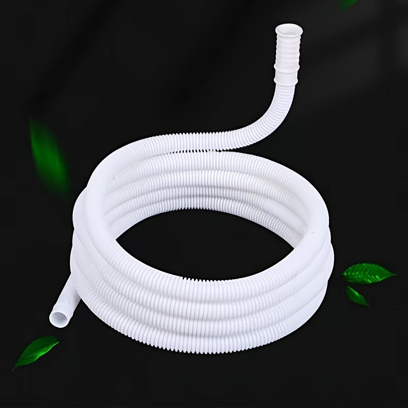 

Pvc Flexible Washing Machine Drain Hose With Clamp Connector For Air Conditioner And Washer - Durable And Leak-proof Water Supply Tube