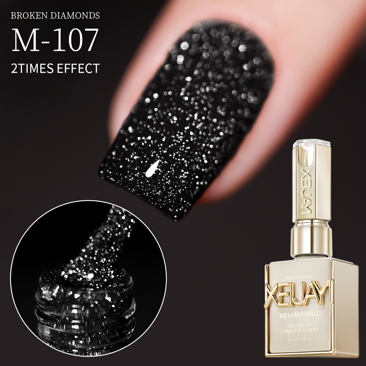 Xeijayi 1pc 15ml New Popular Nail Gel Semi Permanent Nail Art Soaking Led Nail Salon Diy Nail Salon Gel