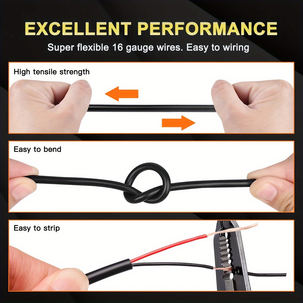 Kat's 18/3 Gauge, 5-Foot Straight Replacement Power Cord – For Engine Block Heaters