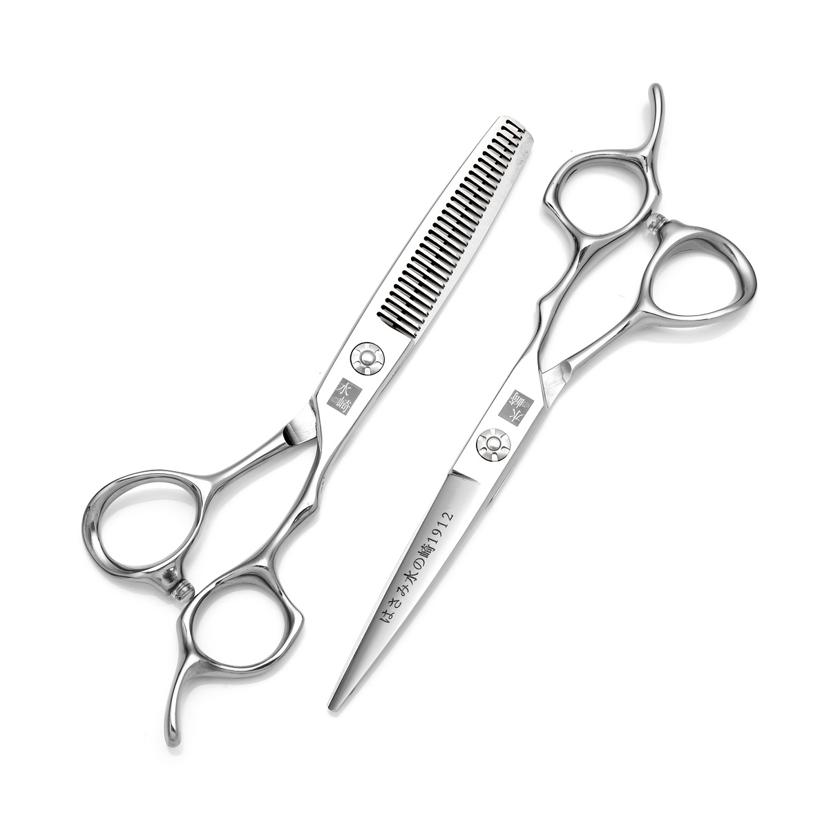 High-End Hairdressing Scissors, High-Polish Stainless Steel