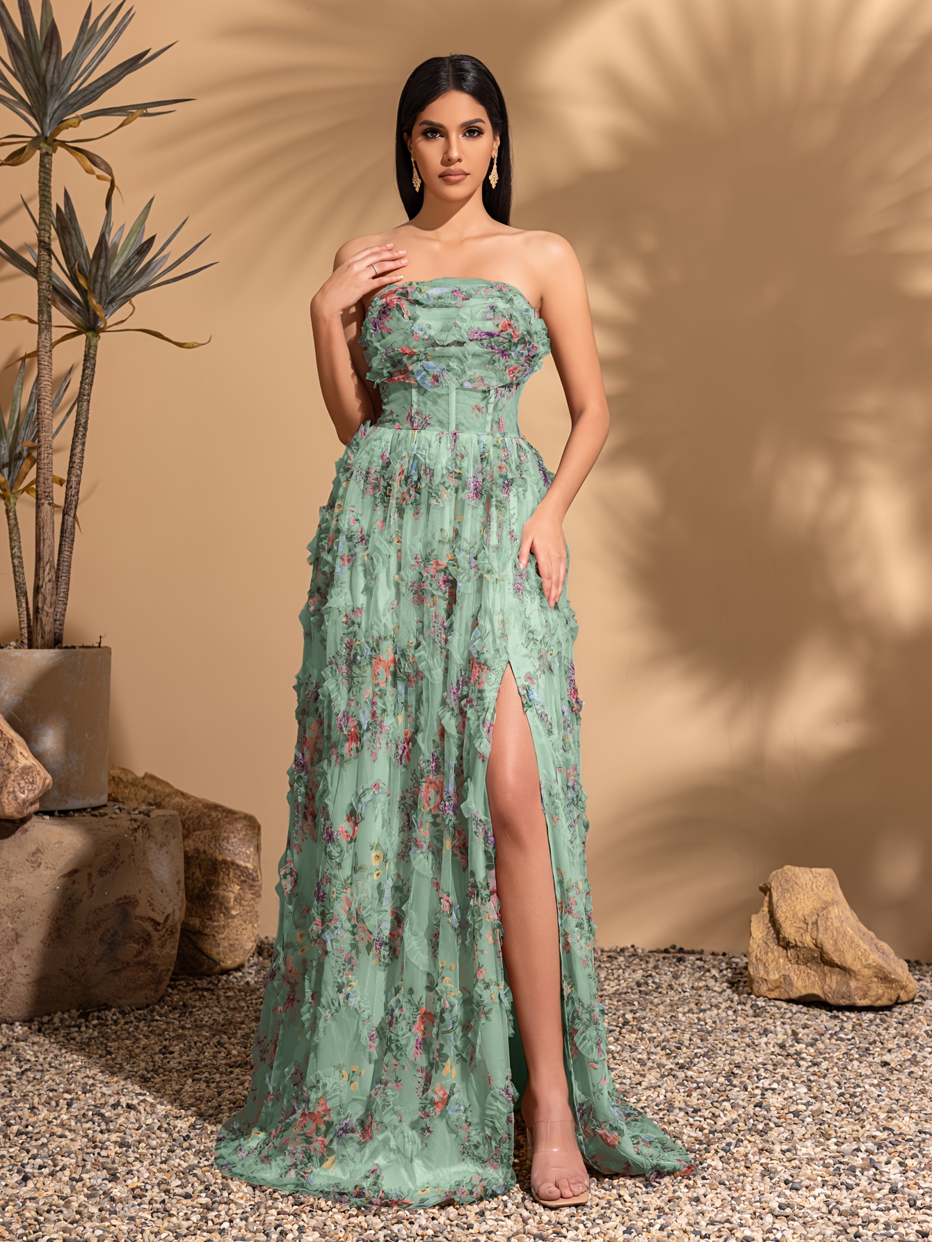 chinese dress ladies Tall Bohemian Bandeau Maxi Dress main image 0
