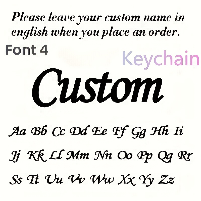 E-shop Personalisierter Schlüsselanhänger mit Namen, personalisierter Edelstahl-Buchstaben-Schlüsselring, einzigartiger Namensschild, ein einzigartiges