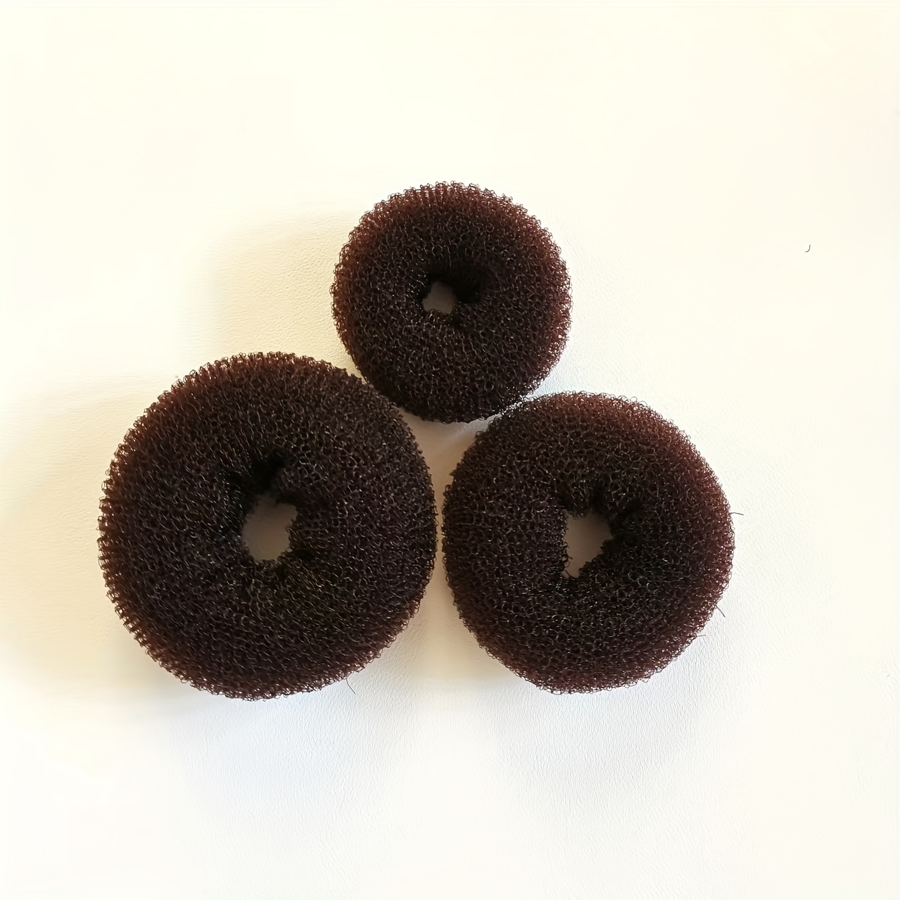 3pcs Hair Bun Maker, Donut Hair Roller, Unscented, For Women, Normal Hair Style, Relaxed-textured-hair, Diy Tool