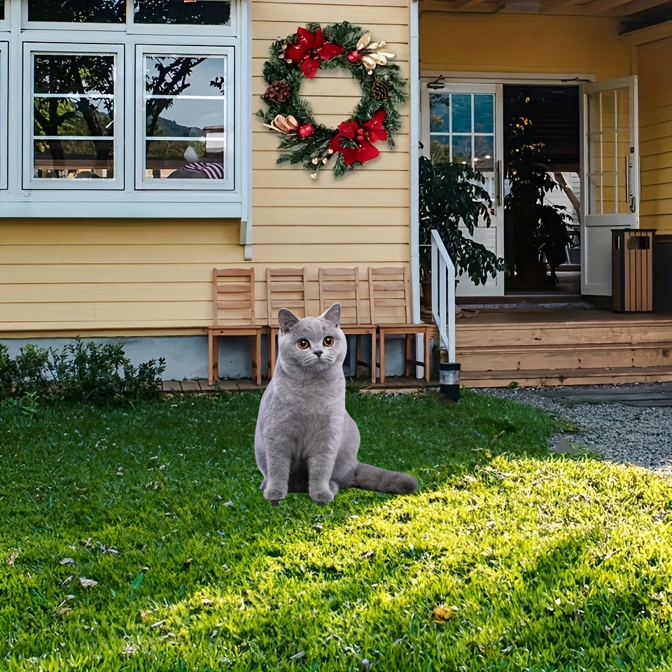 

Charming Blue Cat Acrylic Garden Stake - Perfect For Outdoor & Home Decor