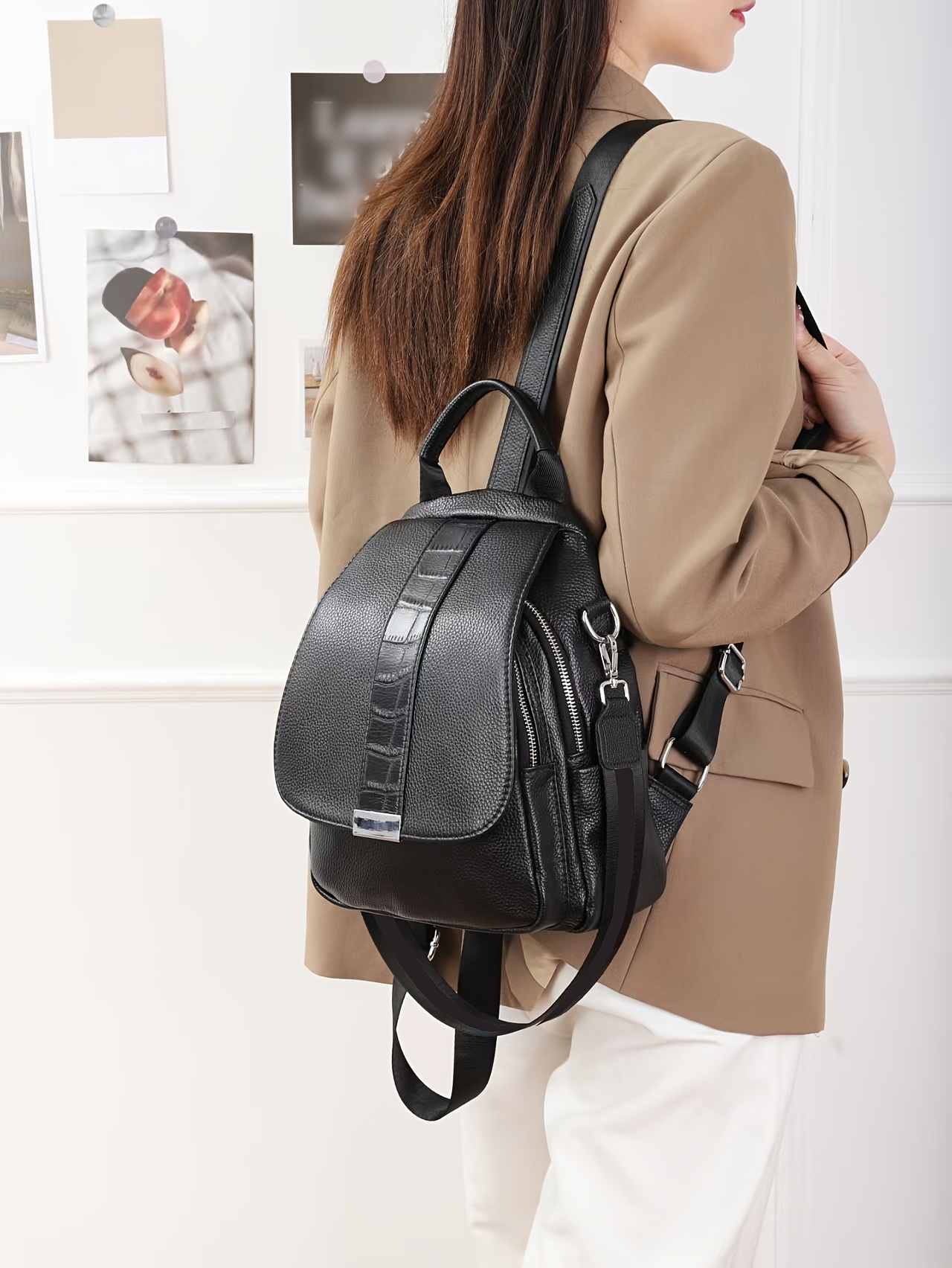 Diebstahlsicherer Rucksack Sicherheits Rucksack Leder Edler