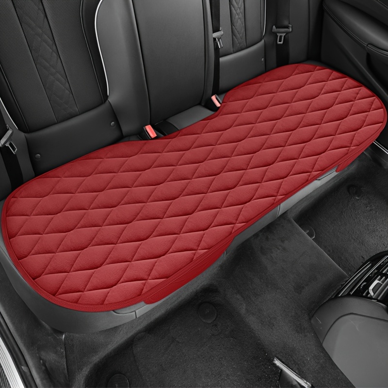a plush material protective cushion for rear car seats non slip fits most car sizes and is an essential accessory for organizing and decorating your vehicles rear seats