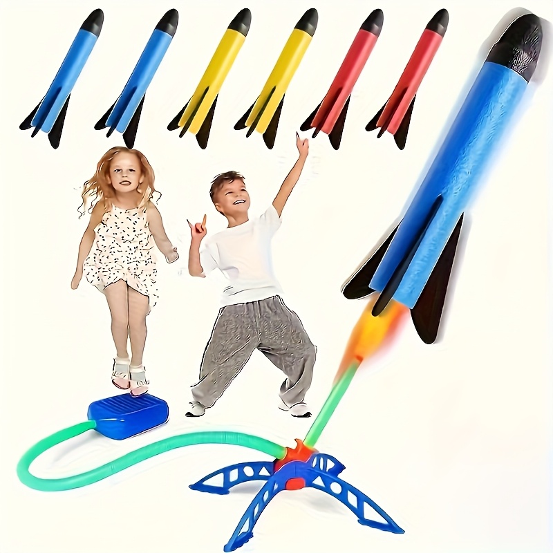 rocket launch toy foam         launch   outdoor and indoor activity game birthday gift mixed colors random color  