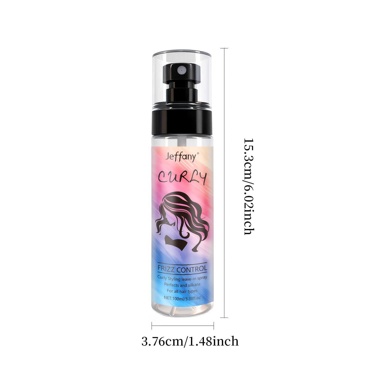Image of Natural Formula No-rinse Spray For Curly Hair Styling With Argan Oil And Coconut Oil, Refreshing And Moisturizing, Helping You Easily Create Shiny Curls. Long-lasting Definition