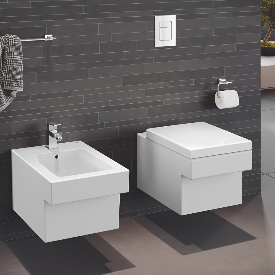 Glam Style Double Pneumatic Tank Panel, patvarus plastikas, juodas su raudonais akcentais - universalus, tinkantis moderniems tualeto, lengvai montuojamas, vamzdžio dangtelis | Modernus estetinis | Jautrus akcentas