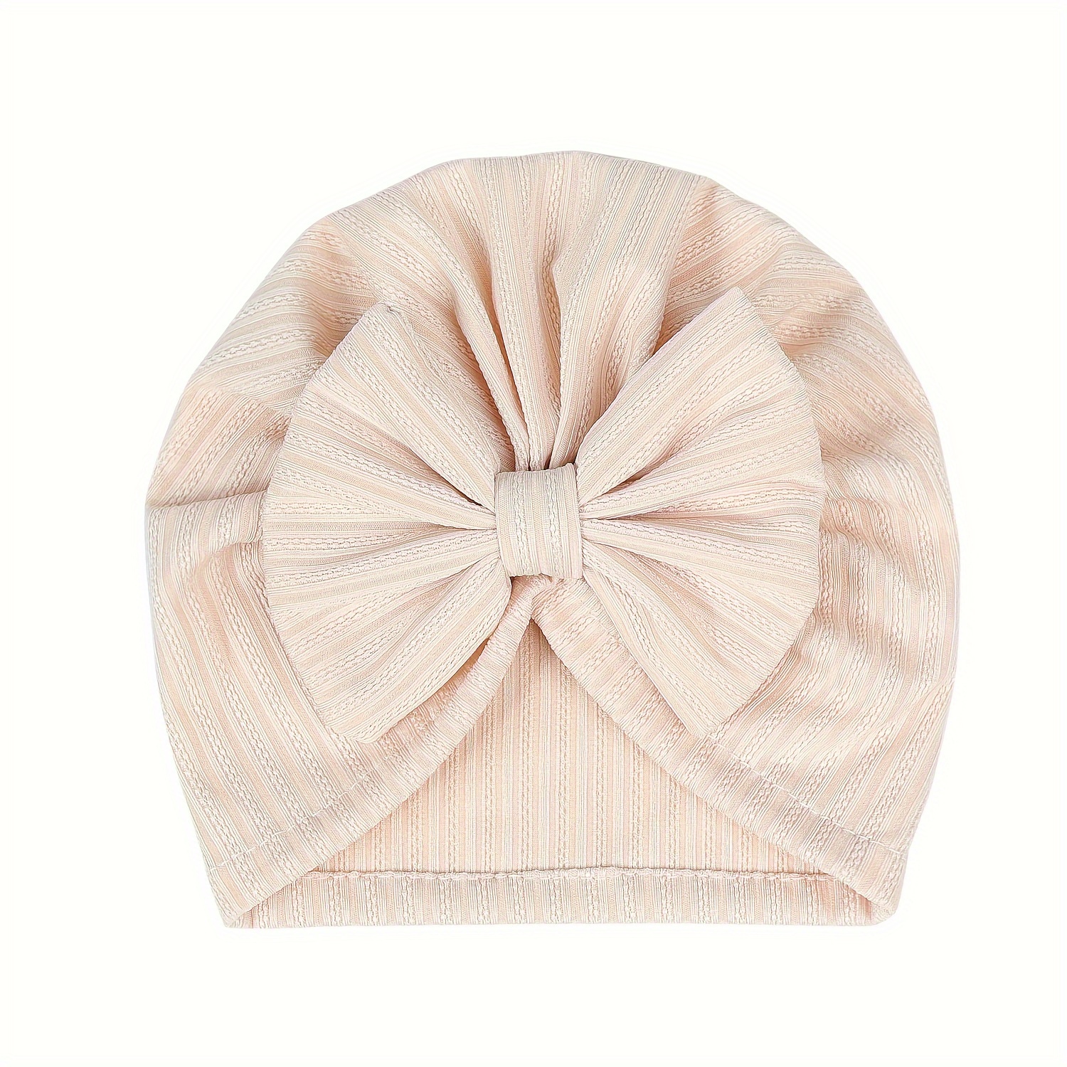 Bow Hat Infant Beanie Newborn Cap Solid Color Hat