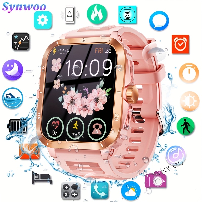 reloj inteligente rosa mujeres inalámbricas Temu Colombia