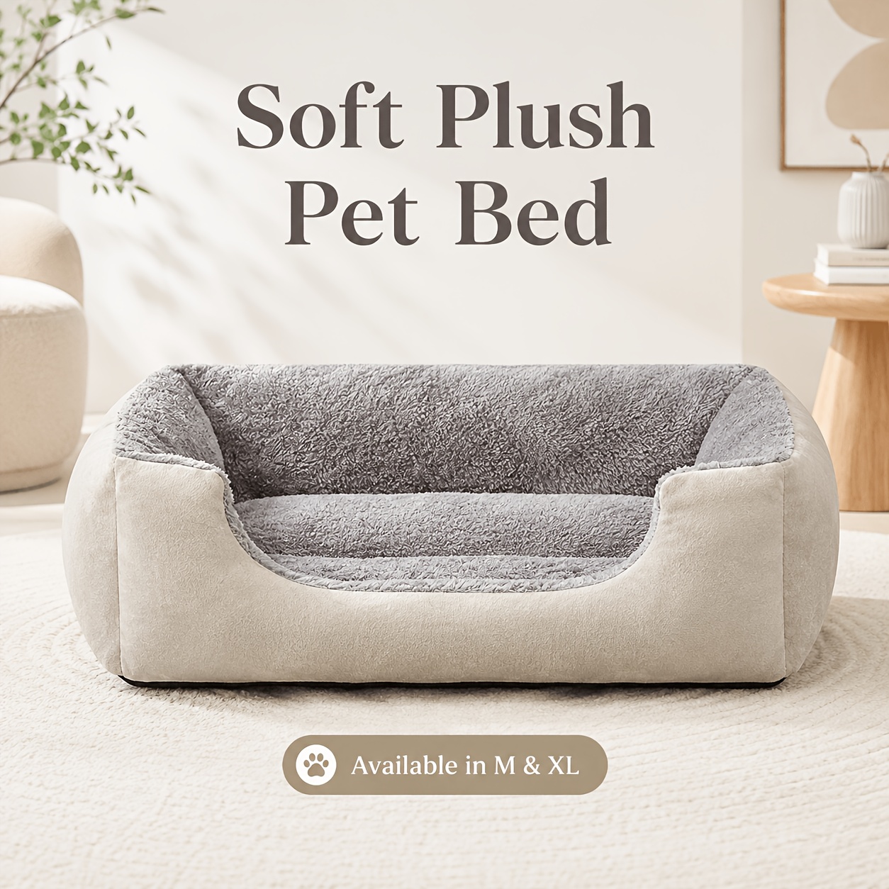 Cozy And Thick Dog Bed with Anti-Static Features, Suitable for Every Season, Designed for Small to Medium Breeds Like Teddy, Offering Moisture Resistance And Breathability for Your Pet'S Comfort at for Home