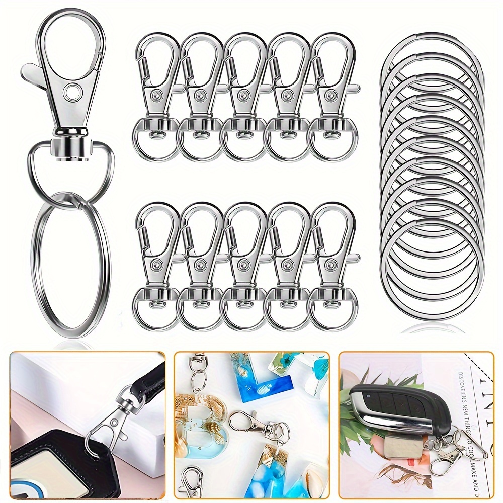 Swivel Lanyard Snap Hook Premium Key Rings Metal Hooks - Temu