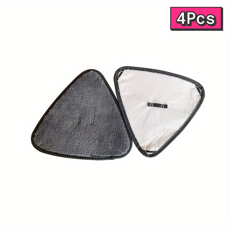 2/3/4pcs Office/home Use Triangular Mop Replacement Cloth, Hand Twist, No Hand Washing Mop Head, Suitable For Floor, Wall, Roof, Tile, Wall Cleaning Mop Cloth