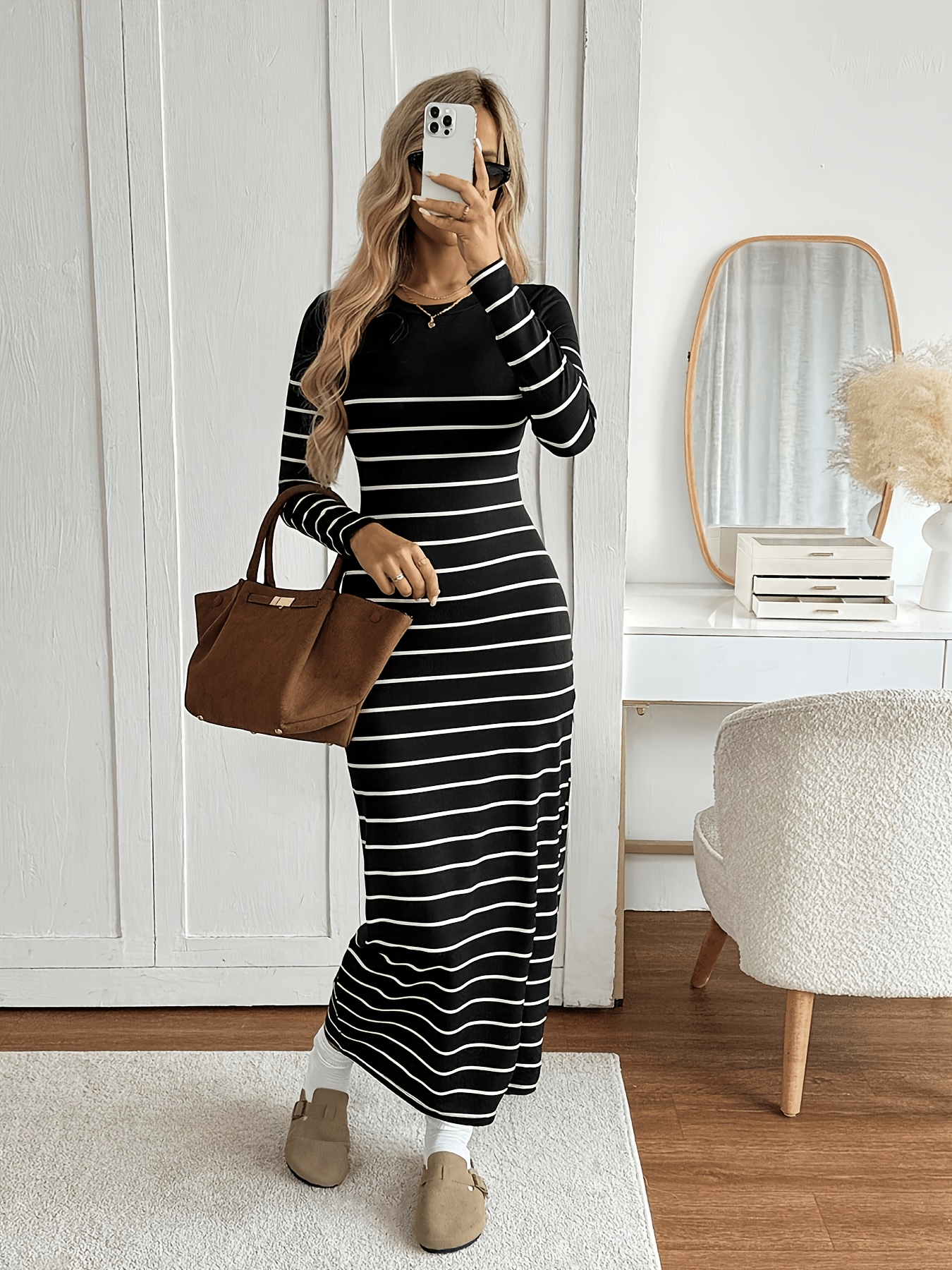 satin mini dress long sleeve Silk Nights ‍ ️Mermaid Way Ivory / M Color:Dark Heather feminine finish Affordable Modest Bridesmaid Dresses Chiffon Short Sleeve A-Line
