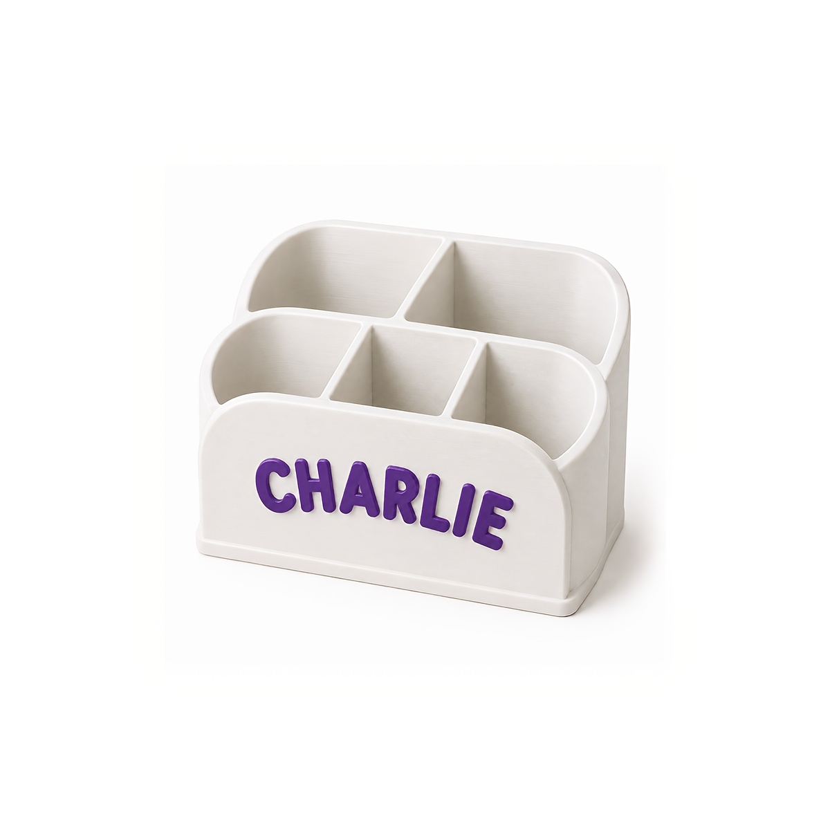 TEMU Porte-crayon personnalisé avec nom : Organisateur de bureau imprimé en 3D, porte-nom personnalisable, étui à crayons personnalisé, convient pour