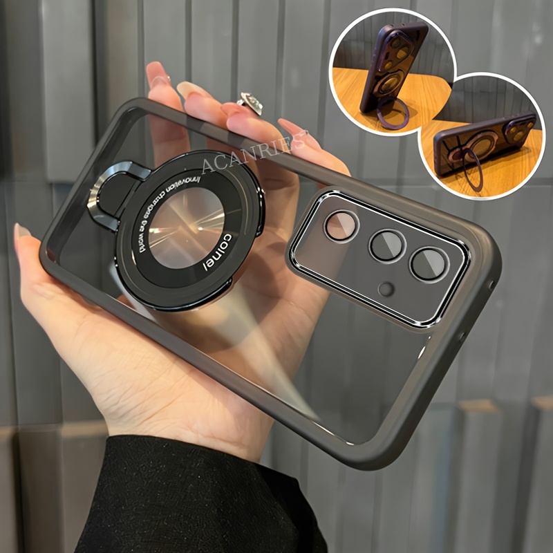 TEMU Phone Case: Acanries Case For For Galaxy M13 4g/ M14 5g/ M15 5g/ M16/ M34 5g/ M35 5g/ M54 5g/ M55 5g With Magnetic Fold Holder Luxury Girl For