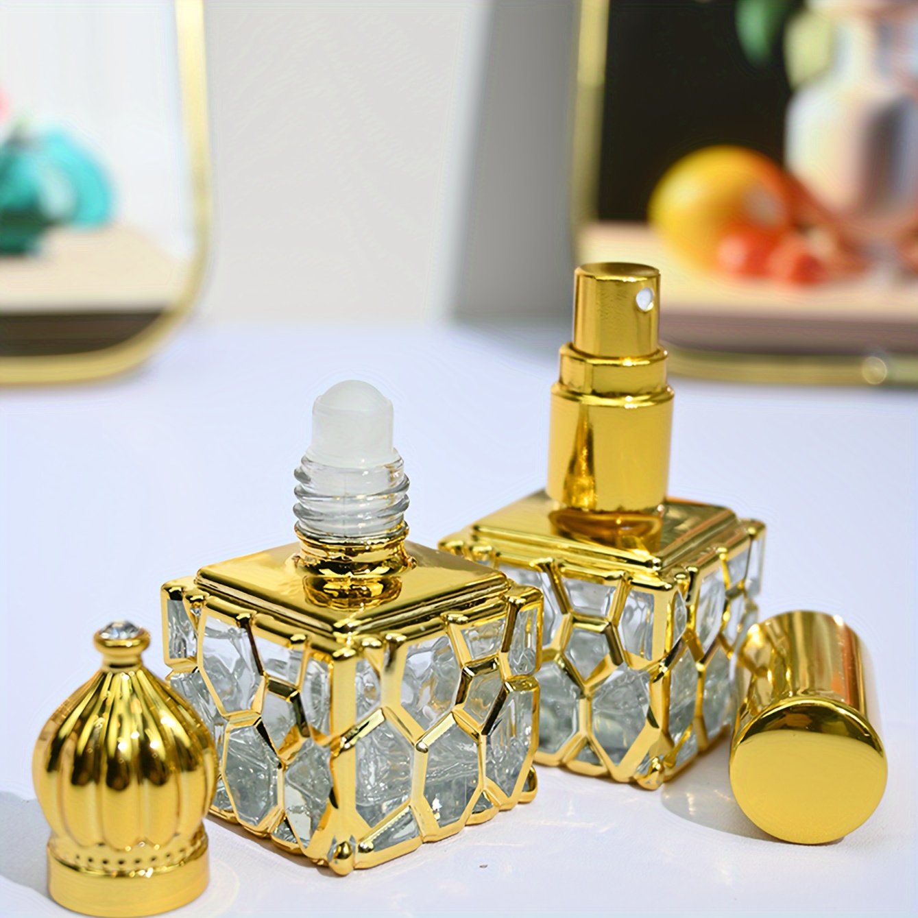 High-end top Perfume Bottle,Stick Perfume Bottle,Roll-on Perfume Bottle,Brass Perfume Bottle,Flower Perfume Bottle