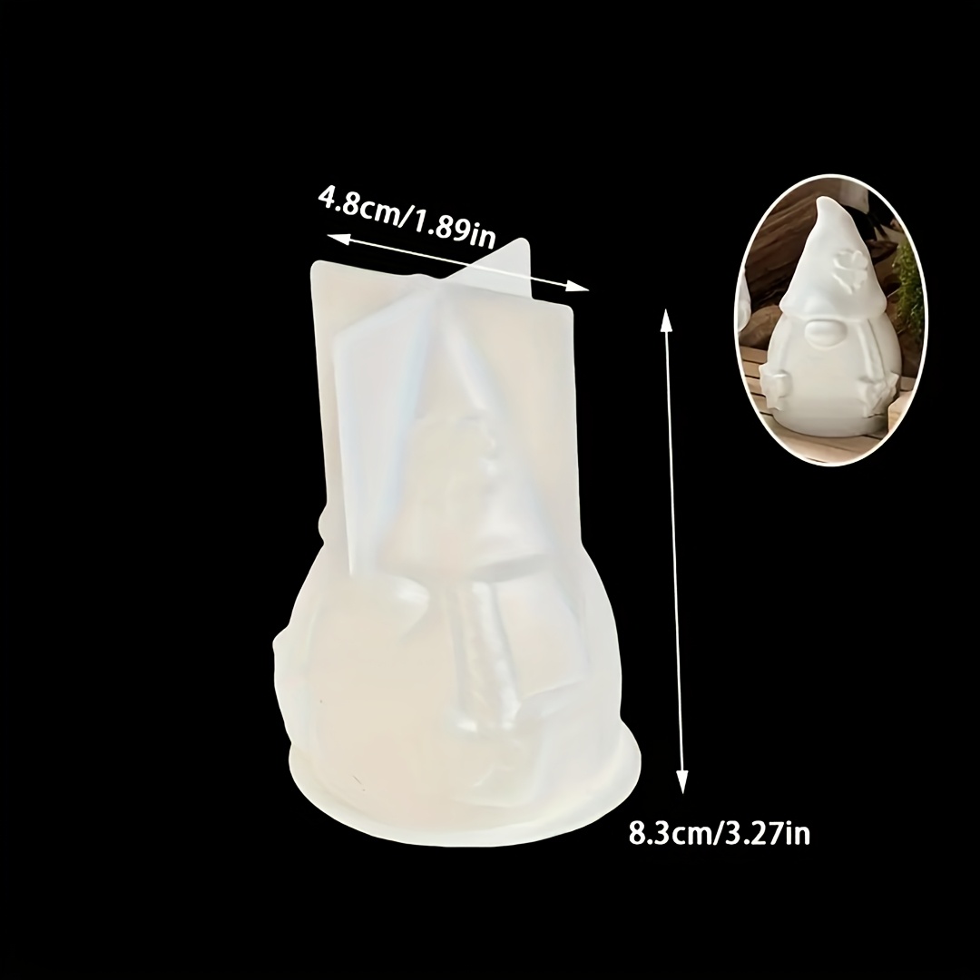 TEMU Resin Silicone Mould Christmas Dwarf Silicone Mould Dwarf Candle Mould Diy Cute Christmas Ornament Mould Christmas Gift Diy Plaster Resin Crafts